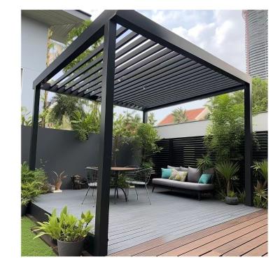 China And Rain Shade Motorized aluminium louvered pergola outdoor garden pergola for sale