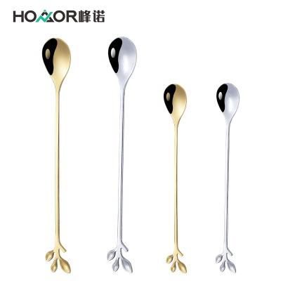 China Disposable Manufacturers Direct Wholesale Stainless Steel Teaspoon Gold Spoon Stainless Steel Tableware for sale