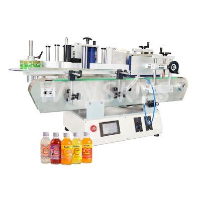 China Food Oil Small Automatic Desktop Food Jar Sticker Round Labeling Machine Glass Plastic Equipment for sale