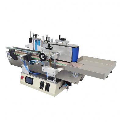 China High Speed ​​Automatic Food Desktop Sticking Date Inkjet Printer Tube Cans Vertical Labeling Machine For Food And Beverage for sale