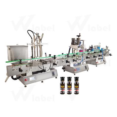 China Automatic E-Liquid Food Juice Gorilla Sauce Bottle Liquid Filling Chubby Production Line Filling Machine Desktop Prices for sale