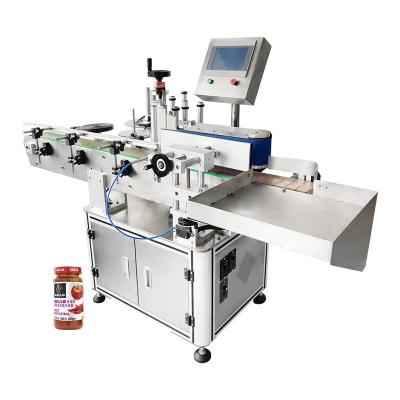 China Automatic round bottle plastic sticker glass drink food factory price food labeling machine for sale