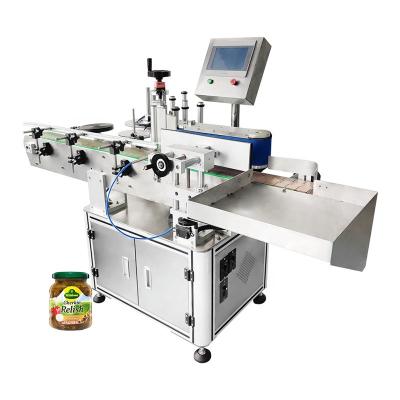 China Cheap Food Price Newest And Automatic Batch Envelope Round Sticker Label Applicator Machine For Vodka Bottle for sale