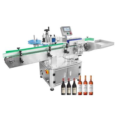 China Automatic Round Food Label Applicators Packaging Container Standard Label Gluing Machine For Boxes for sale