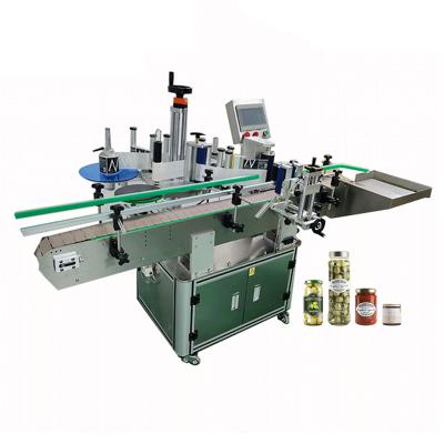 China High quality automatic food labeler for round medicine bottle food cans label making labeling machine for sale