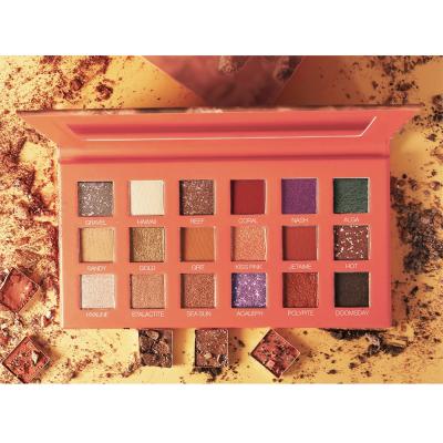 China EYE Private Label Cosmetics Makeup 18 Color Shimmer Eyeshadow Palette Waterproof Long Lasting Eyeshadow Palette for sale