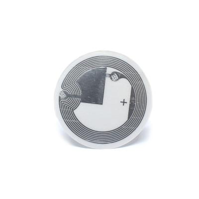 China MINI TAG Diameter 30mm NFC Stickers ISO14443A 213 215 216 Programmable Tamper Proof RFID Tags for Comestics Lipstick Perfume Bag Jewelry Shoes for sale