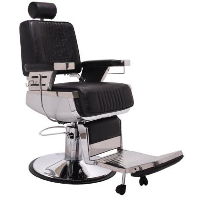 China Modern Barber Chair For Sale Antique Packaging Barber Chair Golden Hot Selling Barber Chairs Gold Leather Wooden Heavy Hydraulic Salon for sale