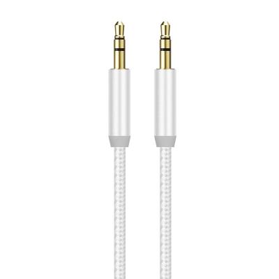 China Car Premium Nylon Mister Jack Audio Cable 3.5mm 3.5mm Male To Aux Cable. male car stereo for car earphone 3.5mm earphone for sale