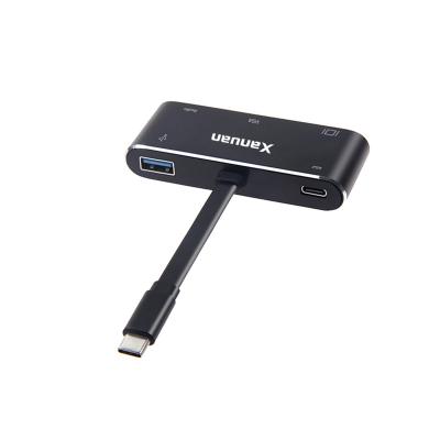 China USB C TO HDMI VGA ADAPTER with Power XANUAN USB C C to HDMI VGA USB3.0 Adapter Cable 4K 1080P for MacBook Pro ChromeBook 2018 Dell XPS for sale