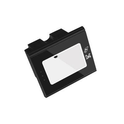 China Hot New Product RS232 125khz or 13.56mhz 86*86*42mm portable custom rfid id card Qr code reader for sale