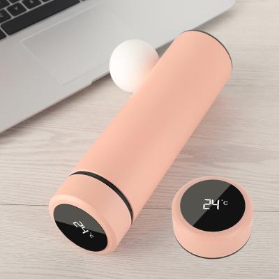 China Sustainable Premium Colored LED Display Thermo Flask Intelligent Temperature Water Bottle for sale