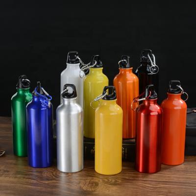 China Tour 500ml Outdoor Gym Water Sport Bulk Package Sustainable Camping Aluminum Water Bottles for sale