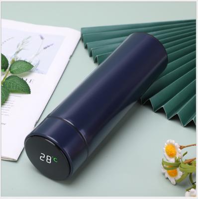 China Sustainable Temperature Display Stainless Steel Tour 500ml Smart Water Bottle For Winter for sale