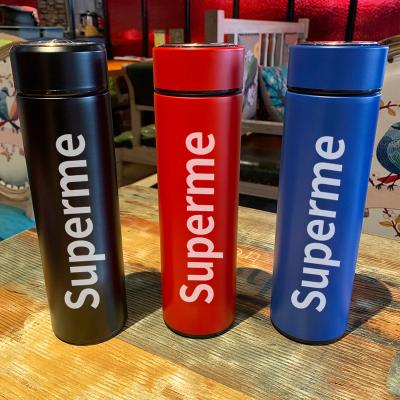 China 500ml Stainless Steel Sustainable Temperature Display Thermo Intelligent Water Bottle for sale