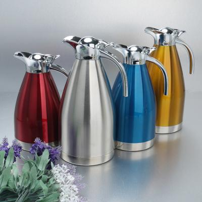 China 1500ml Sustainable 304 Inside Stainless Steel Thermo Thermal Coffee Pot With Handle for sale