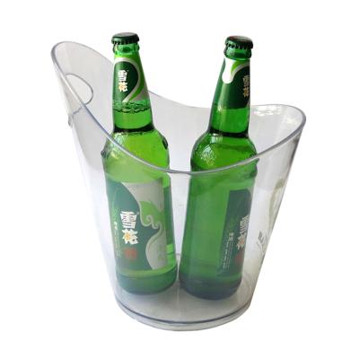 China Viable High Quality Party Modern Transparent Clear Plastic Ice Bucket for sale