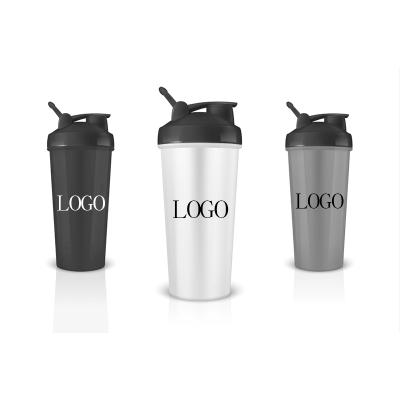 China Sustainable Design PP Protein Plastic Water Shaker Bottle With Custom Logo for sale