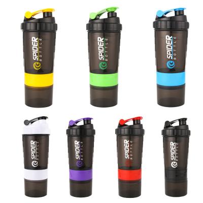 China Viable Outdoor Fitness Gym Protein Bpa Free Plastic Water Shaker Bottle With Lid for sale