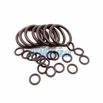 China FKM CYNOK Parts Metric FKM 90 Shore Brown Color O Ring Manufacturer for sale