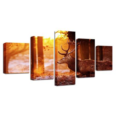 China 2020/2021 American Style Bestsellers Wall Arts Paintings Abstract Landscape Painting With Resin Frame for sale