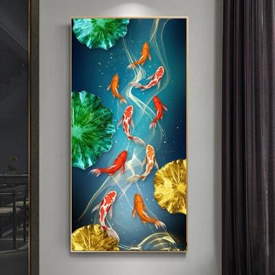 China Factory wholesale high resolution print painting on canvas bird chinese style wall arts home room decoration shopify drop shipping for sale