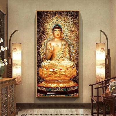 China wholesale home decoration wall art Buddha wall art canvas high resolution print painting shopify drop shipping for sale