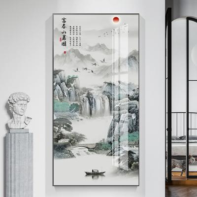 China Chinese Style Porch Landscape Painting Wall Art Canvas Print High Resolution Print Home Decoration shopify drop shipping shopify for sale