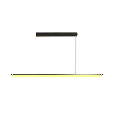 China Modern Minimalist Modern Bar Long LED Strip Pendant Lamp For Dining Room for sale