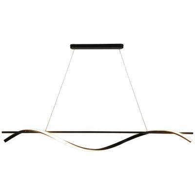 China 2022 Modern New Design Creative Minimalist Personality Dining Chandelier Swirl Hanging Light for sale