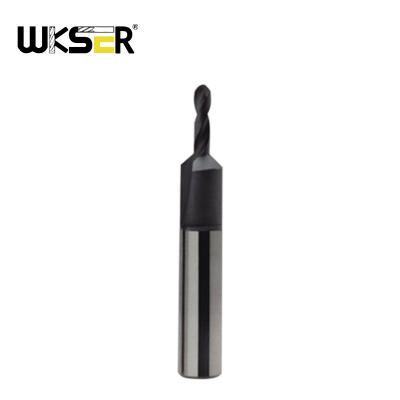 China CNC Milling Machining WKSER Tools Diamond Coating Custom bit End Mill For Carbon Fiber Reinforced Plastics CFRP, Customizable Size for sale