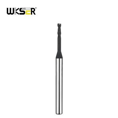 China CNC Milling Machining WKSER Tools Carbide End Mill, Long Reach and Stub Flute.Special Designed for Deep Cavity Profiling, MAH Coating, D4 Shank for sale