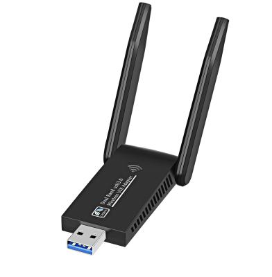 China Free Drive Dual Band Network Card USB 3.0 Wifi Adapter 1300Mbps Antenna 2.4G 5.8G Antenna 2.4G 5.8G Wireless Wifi Receiver For Laptop for sale