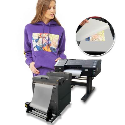 China Garment Shops New 60cm Printing Width DTF Printer Machine PET Film Printer With Flip Powder Machine For T-shirt Fabric Printing for sale