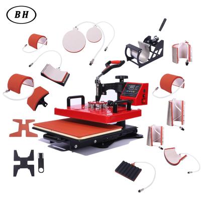 China Garment Shops New 15 in 1 Heat Press Machine 38*38cm for Hat Mug Tee Shirt Heat Press Machine for sale