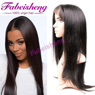 China Aliexpress Wholesale Cheap Silky Straight Brazilian Virgin Hair Half Wave Wig, Hair Wigs For Black Women for sale