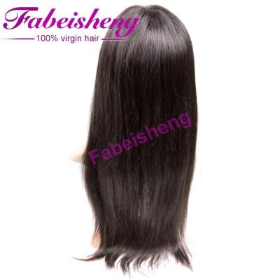 China Unprocessed Virgin Silky Straight Indian Human Hair Full Wave 100 Lace Front Wig, Cheap Hair Full Lace Wig Wholesale for sale