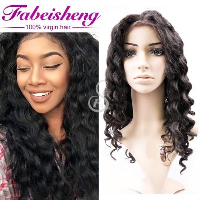 China Water wave china hair factory human hair wigs full lace wigs, bulk purchase china brazilian half lace wigs for sale