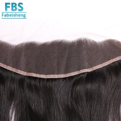 China 4*13 Straight Ear to Invisible Straight Swiss Ear Thin Skin HD Lace Up Headbands with Pre Plucked Hairline for sale