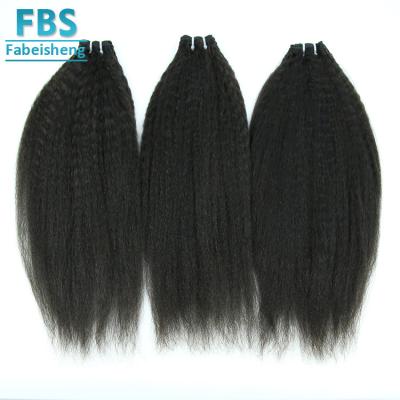 China Wholesale Brazilian Straight Yaki Hair Yaki Curly Hair , GRADE 10a mink yaki natural color with hair bundles for sale