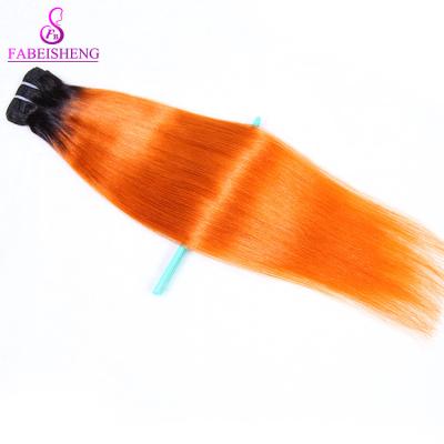 China Body Wave 1b / Orange Color Silky Straight Weave Hair Bundles Blonde Brazilian Hair for sale