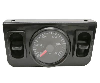 China Air Suspension Dual Needle Air Gauge With Paddle Valve Switch For Air Ride Tuck F150 for sale