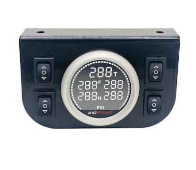 China Dual Air Suspension Digital Air Ride Gauge With 5 Pieces 1/8 NPT Pressure Sensor F150 for sale