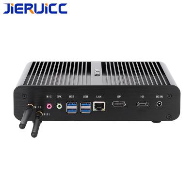 China For Business 2021 Fanless Micro PC i7 8565U Mini Desktop PC With Win10 OS DDR4 RAM For HTPC SMB Cheap Computer i7 Mini for sale