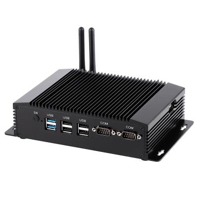 China Industrial PC N3520 Qaud Core Fanless Dual Lan Mini Industrial Computer 2*COM 3G/4G WiFi for Oil Station Automation System for sale