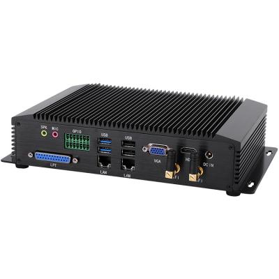 China Cheap high quality fanless fanless system 0.00dB core i5 4200U mini industrial pc for auto production industrial computer for sale