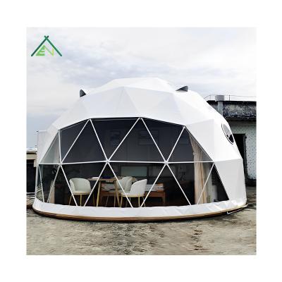 China Camouflage/Field Game 4 seasons pop up dome tent house outdoor camping star air 3m small restaurant igloos outdoor dining glamping for sale