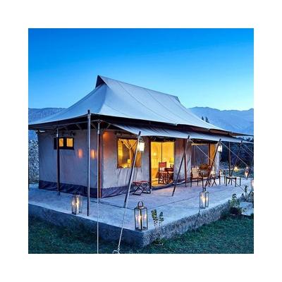 China Waterpoof Luxury pattaya hotel glamping tent prefabricated clamping tent outdoor hotel style tent hotel resort for sale