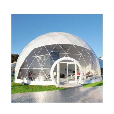 China Camouflage/Field Game geodesic glass hotel desert tent for camping 100 modern pvc 850g tarpaulin large space hotel tent for sale