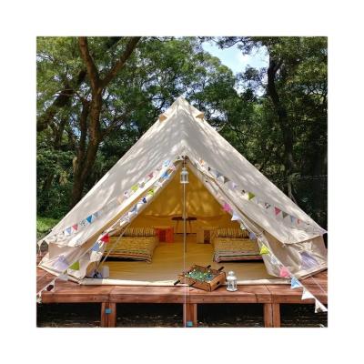 China Camouflage/Field Game inflatable camping outdoor waterproof cotton canvas fabric for tents round canvas bell tent for sale